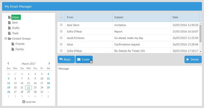 Using type and icon Using type and icon