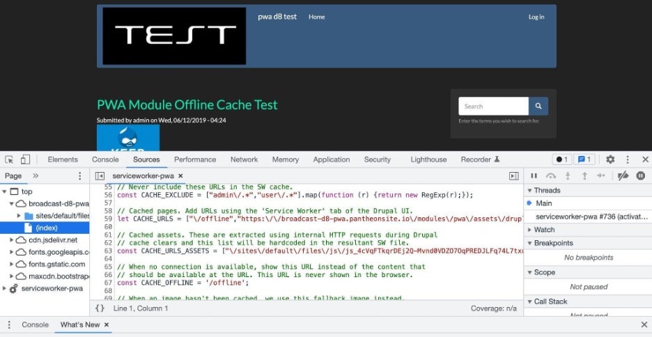 Final test of offline caching