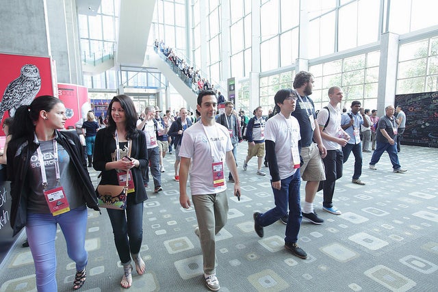 Attendees at OSCON 2016 in Austin Attendees at OSCON 2016 in Austin