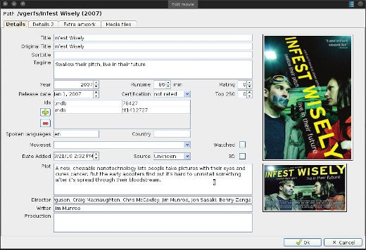 Editing metadata. Editing metadata.