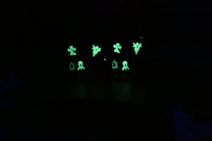 Ghosts glowing brightly Ghosts glowing brightly