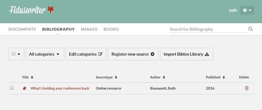 Bibliography manager Bibliography manager