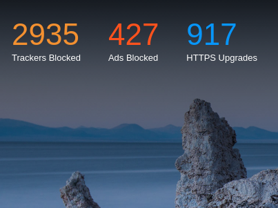Brave browser's new tab Brave browser's new tab