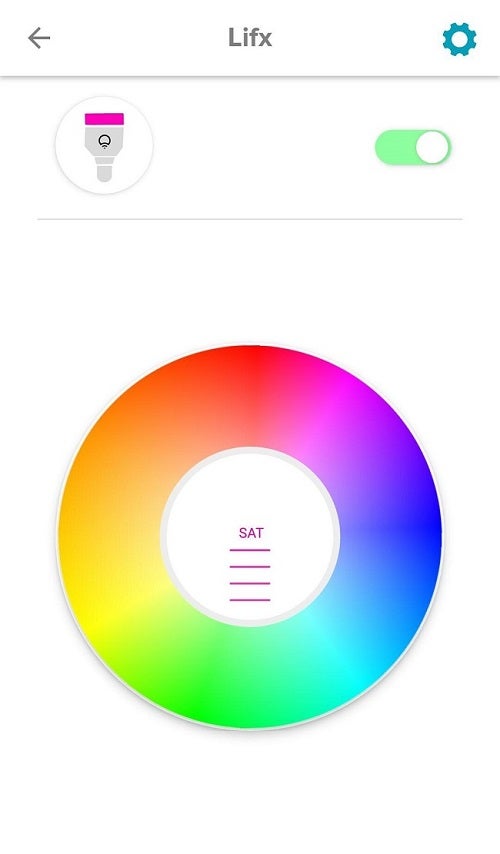 A color wheel selector A color wheel selector