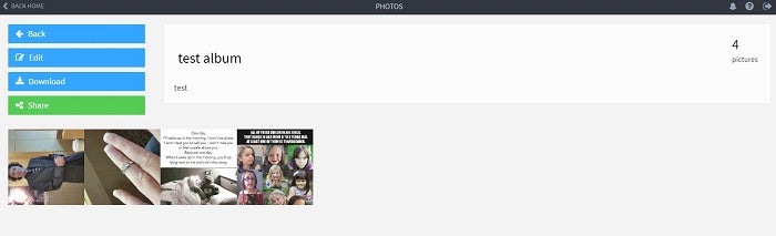 Photos Interface Photos Interface