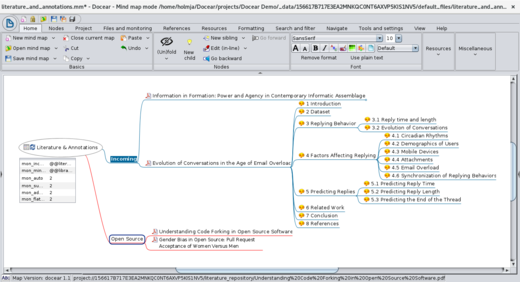 Docear Literature & Annotations Mind Map Docear Literature & Annotations Mind Map