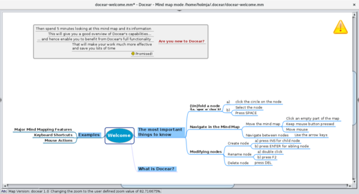 Docear Welcome Mind Map Docear Welcome Mind Map