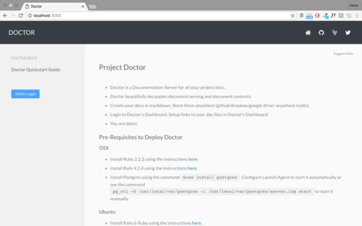 Doctor landing page Doctor landing page