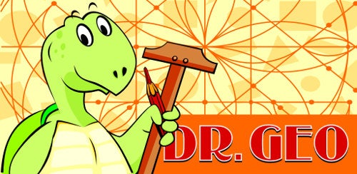 Dr. Geo title screen. Dr. Geo title screen.