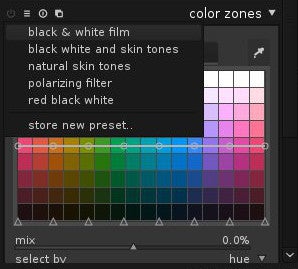 Preset table screenshot Preset table screenshot