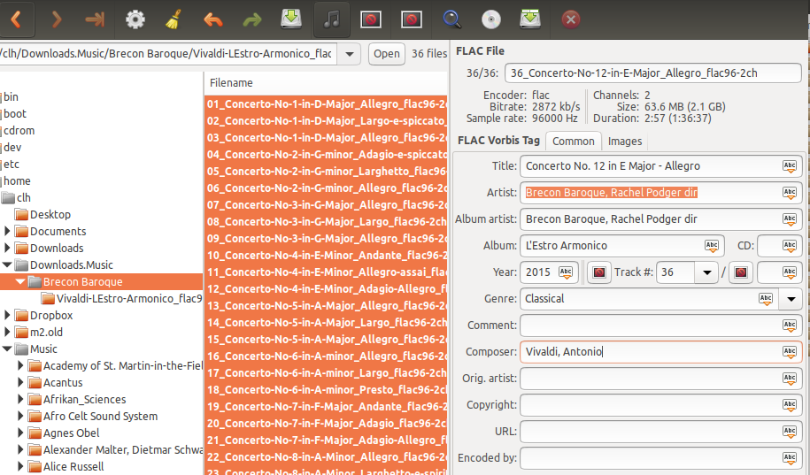 Changing the Artist tags for all selected music files with EasyTag Changing the Artist tags for all selected music files with EasyTag