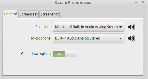 kazam screenshot kazam screenshot