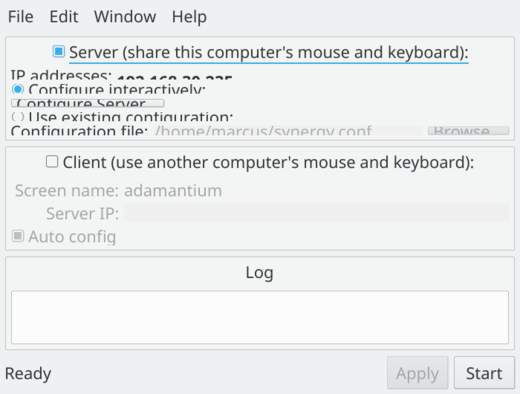 Sharing configuration. Sharing configuration.