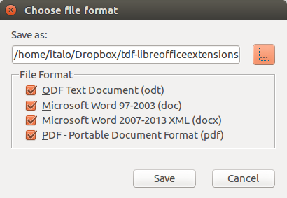 Multiformatsave extension Multiformatsave extension