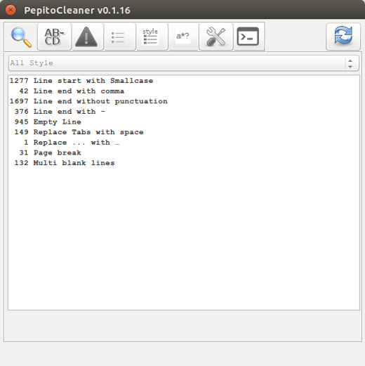 Pepito cleaner screenshot Pepito cleaner screenshot