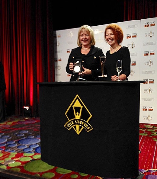 2014 Gold Stevie Award Winners, Denise Dumas and Katrinka McCallum 2014 Gold Stevie Award Winners, Denise Dumas and Katrinka McCallum