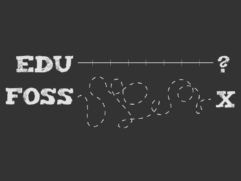 The difference between the open source and academic worlds - one is a squiggly improvised path, the other a straight line with an unknown destination