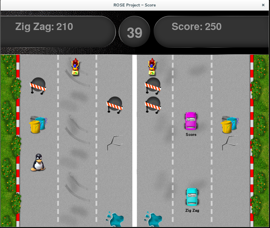 screenshot of ROSE project game for students screenshot of ROSE project game for students