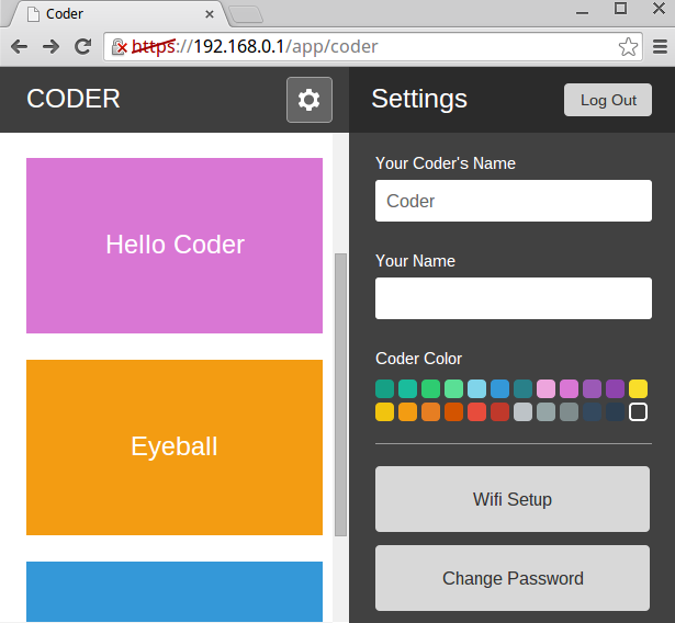 Screenshot of the Coder settings page. Screenshot of the Coder settings page.