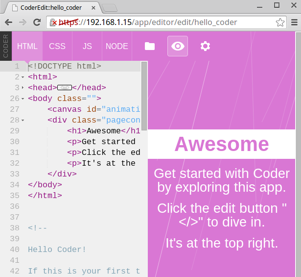 Screenshot of the editing and rendering windows side by side. Screenshot of the editing and rendering windows side by side.