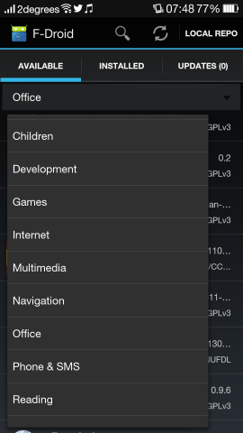 F-Droid Categories F-Droid Categories