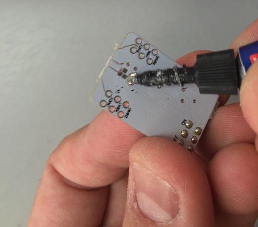 Applying glue Applying glue