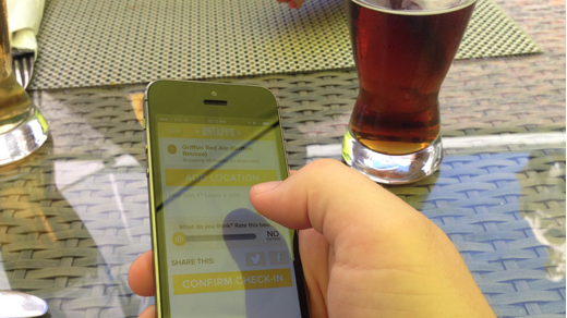 Opensource.com team member Michael Harrison uses Untappd Opensource.com team member Michael Harrison uses Untappd.