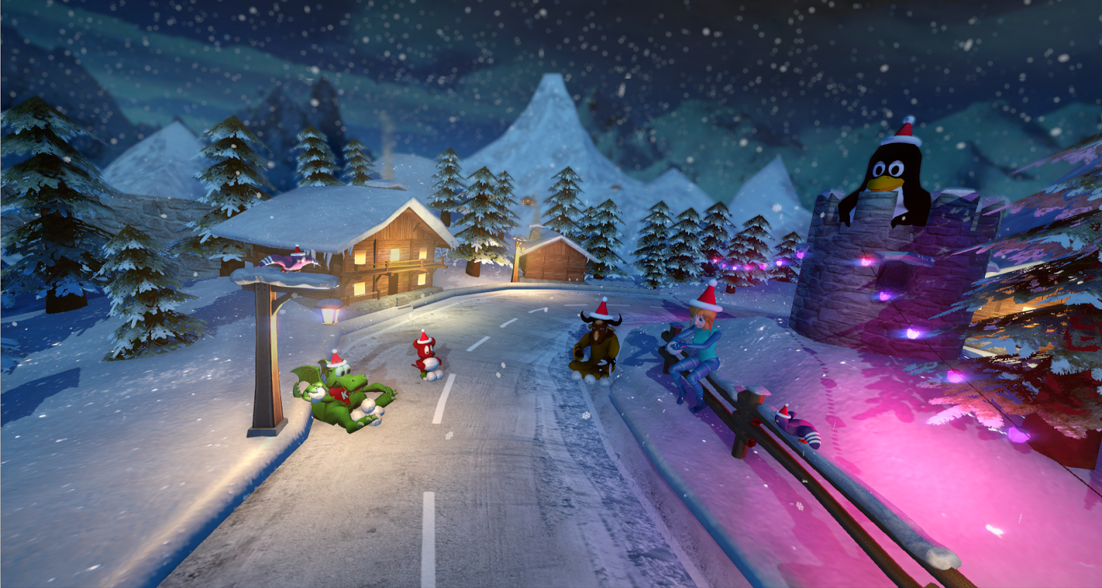 SuperTuxCart Merry Christmas beta version SuperTuxCart Merry Christmas beta version