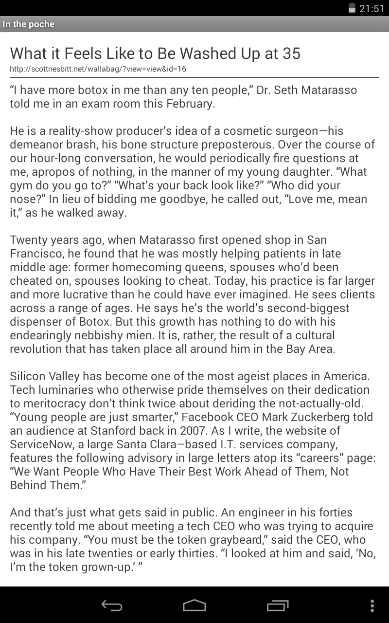 wallabag Android screenshot wallabag Android screenshot