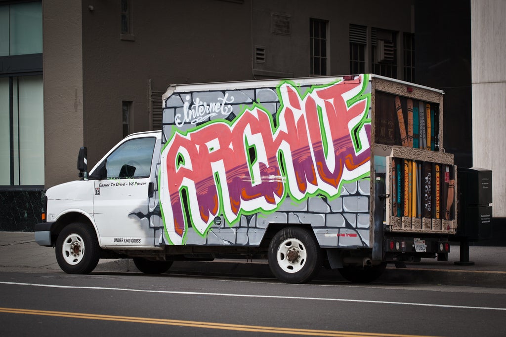 Internet Archive truck Internet Archive truck
