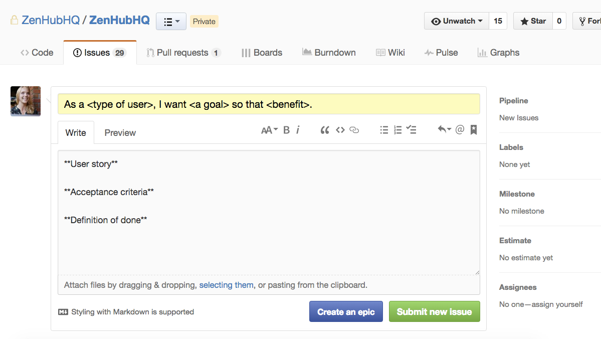 screenshot GitHub issues screenshot GitHub issues