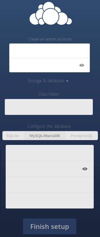 ownCloud screenshot ownCloud screenshot