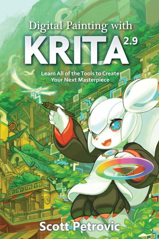 Digital Painting with Krita 2 book cover Digital Painting with Krita 2 book cover