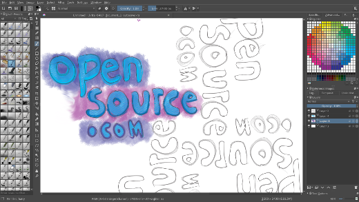 Krita screenshot Krita screenshot