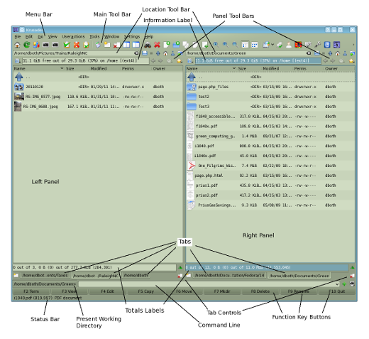 Krusader User Interface Krusader User Interface
