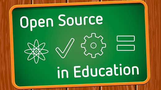 Open Source in Education chalkboard Open Source in Education chalkboard