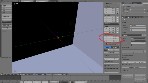 Set the dimensions for your reference cube screenshot Set the dimensions for your reference cube screenshot