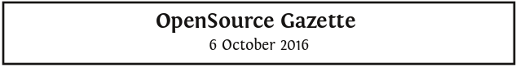 OpenSource Gazette sample banner with date OpenSource Gazette sample banner with date