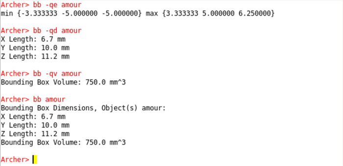 Running the bb amour command in archer's command prompt Running the bb amour command in archer's command prompt