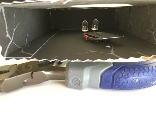 LEDs inside box. LEDs inside box.