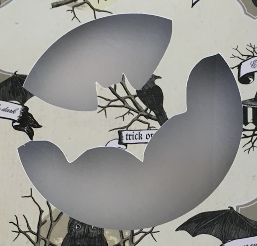 Cut out bat and circle Cut out bat and circle