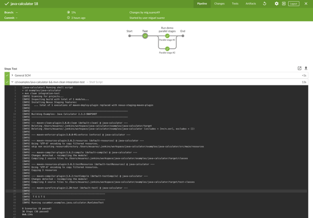 Cucumber report data