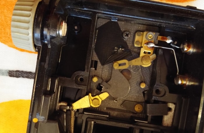 Brownie shutter taped in long-exposure mode