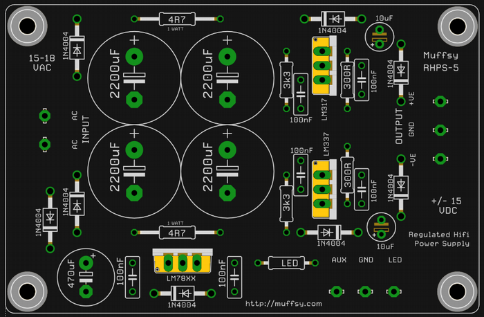 Muffsy power supply board