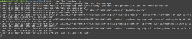 Seeing attacks in the logs
