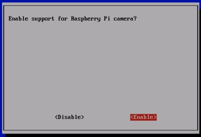 Enable Raspberry Pi Camera