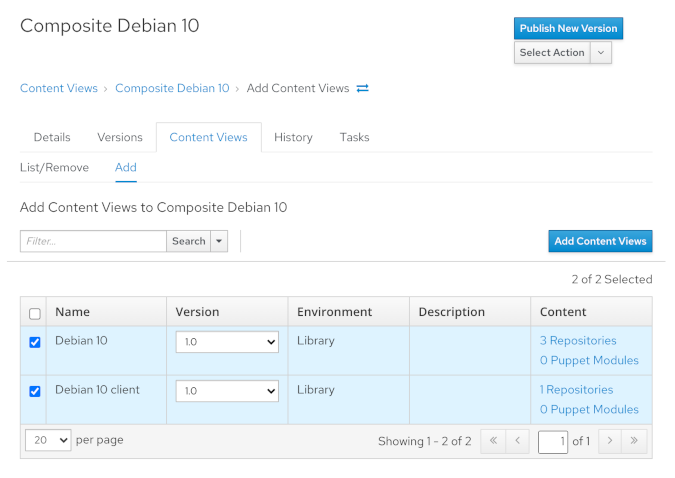 Composite content view