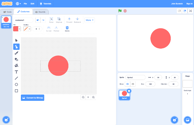 Dragging to select multiple nodes