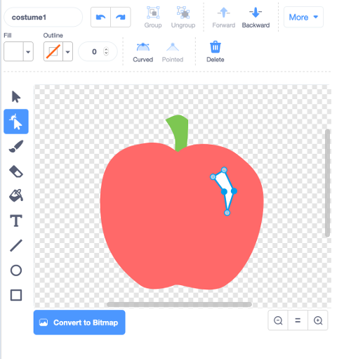 Drawing the highlight shape