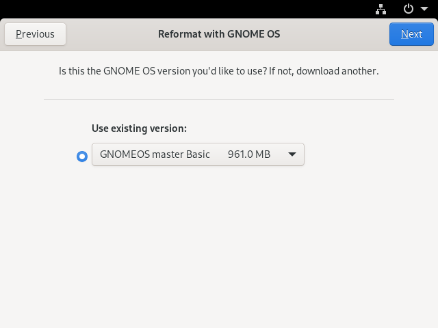 Installing GNOME OS